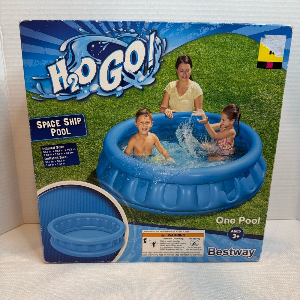 NIB/Sealed Bestway H2O Go! Space Ship Pool